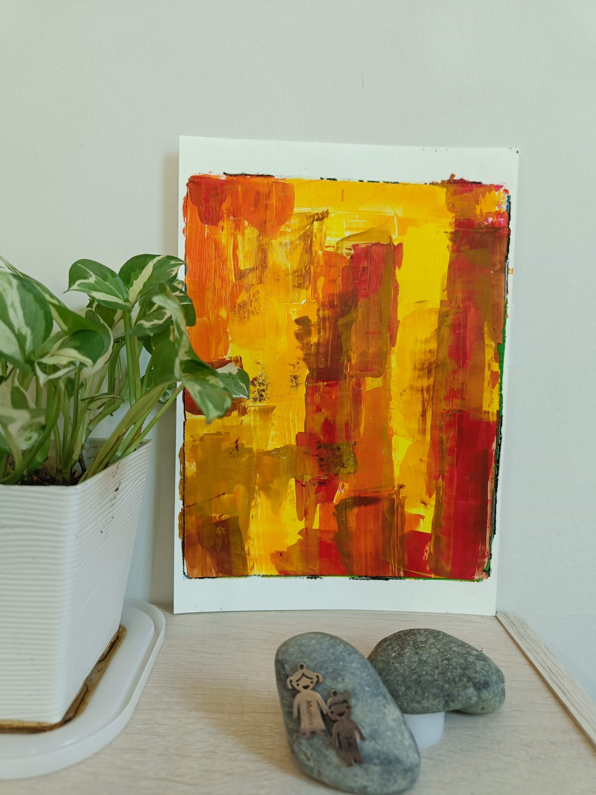 Print in Blocks of Yellow - Image 2